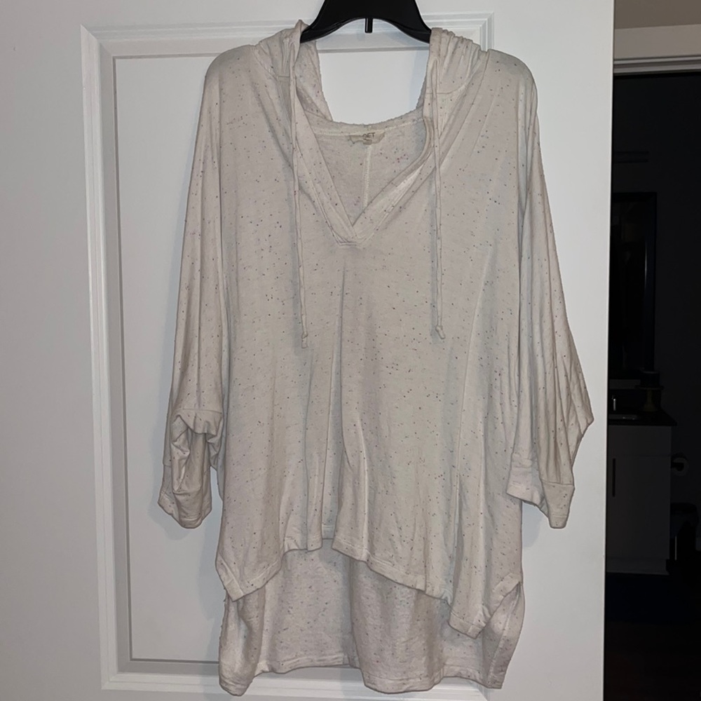 LOFT White Sweatshirt - XL